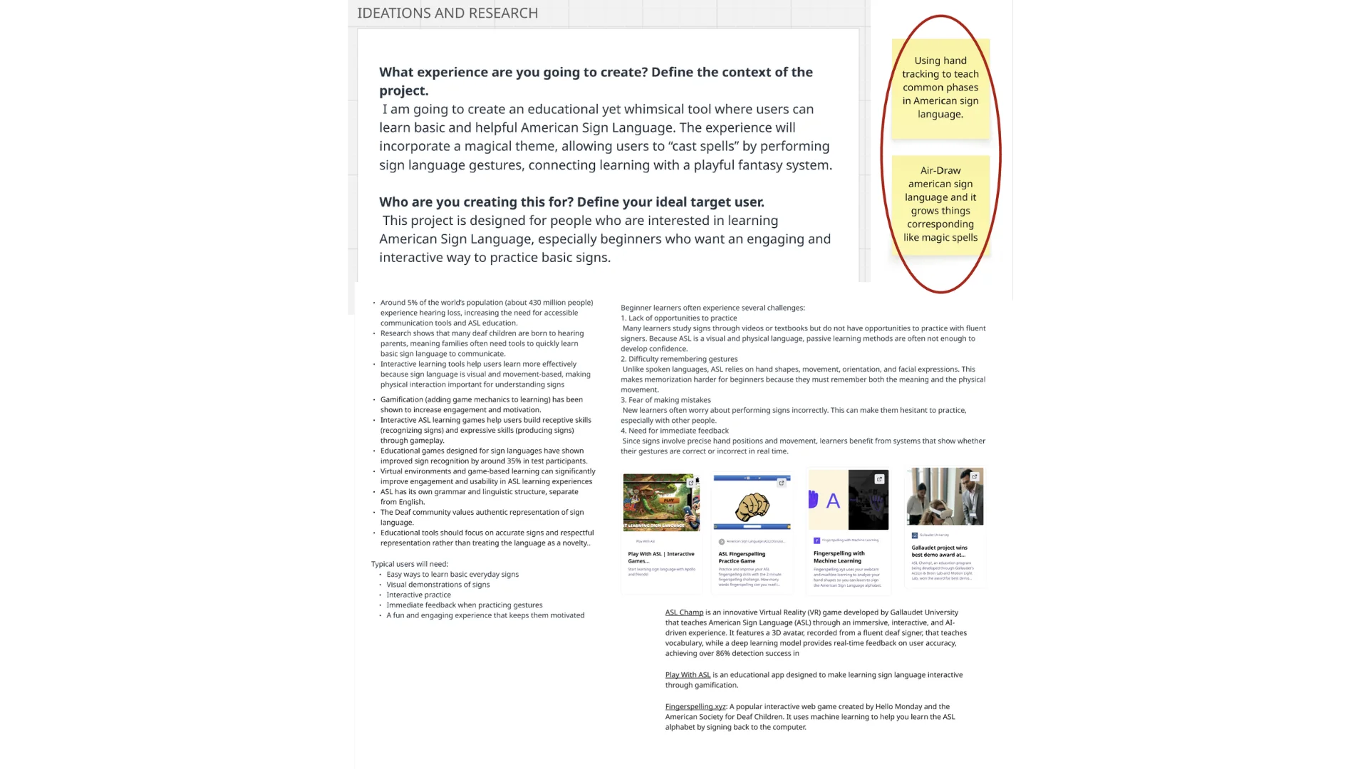 Ideation and concept work